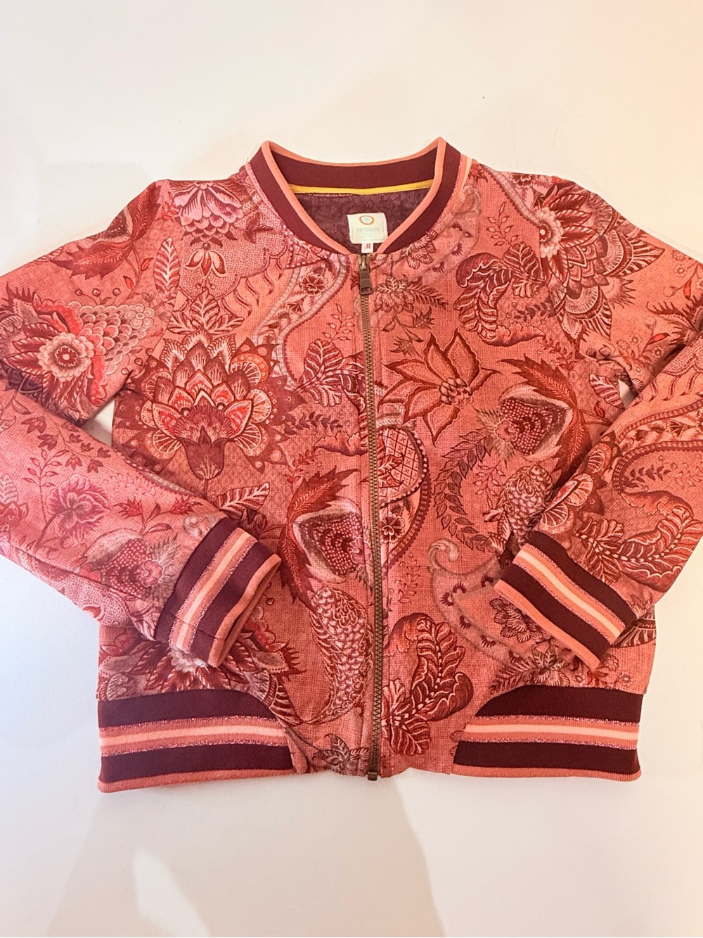 Pip Studio Amsterdam Floral Paisley Bomber Jacket Size M